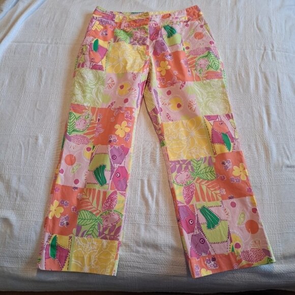 Lilly Pullitzer women's white Label size 2 capri pants - Picture 1 of 4